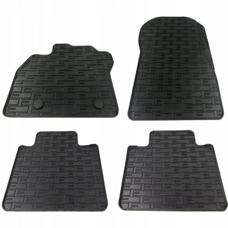 AutoStyle, tappetini in gomma compatibili con Renault Zoe 2012-2018 & 2019- - 4 pezzi con fissaggio