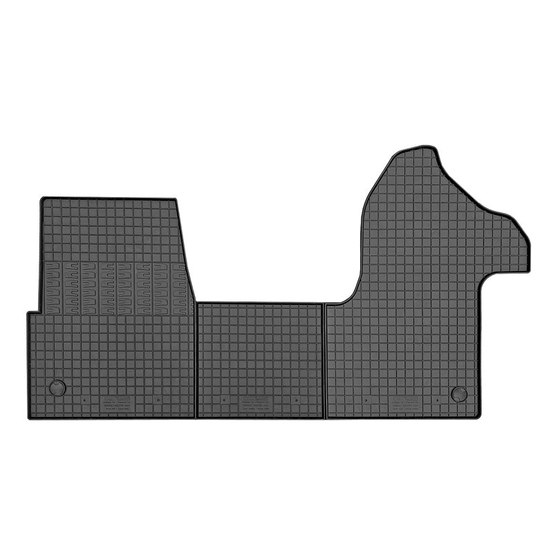 CIKCAR, Tappetini in gomma, Compatibile con Renault Master IV 2024- e Nissan Interstar 2024-, 3 pezzi con sistema di fissaggio