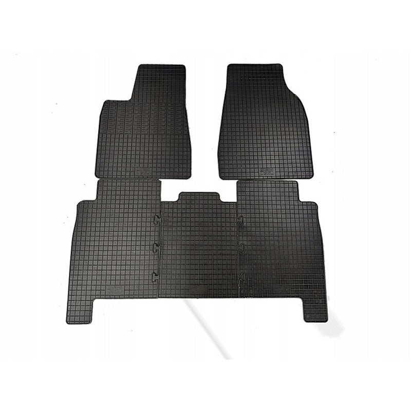 AutoStyle, Tappetini in gomma per Tesla Model X 2016- - 5 pz con fissaggio