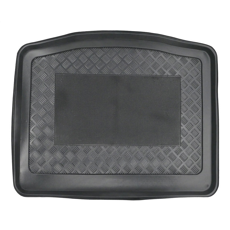 CIKCAR, Alfombra de maletero 'Antideslizante', compatible con Ford Focus 5 puertas (2010-) / Focus III HB Facelift (2014-) (con hueco para rueda de repuesto mini)