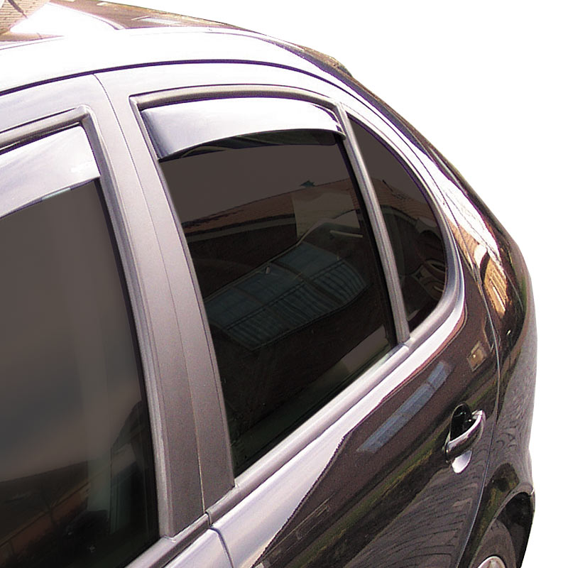 ClimAir, Deflectores de viento para puertas traseras, Oscuros, compatible con Opel Insignia B Grand Sport 5-puertas 2017-