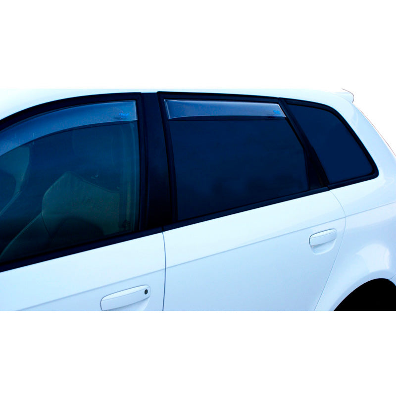 ClimAir, Déflecteurs d'air, Verre acrylique transparent, Compatible avec Audi Q3 (F3N) Sportback 2020-, 'Sporty'