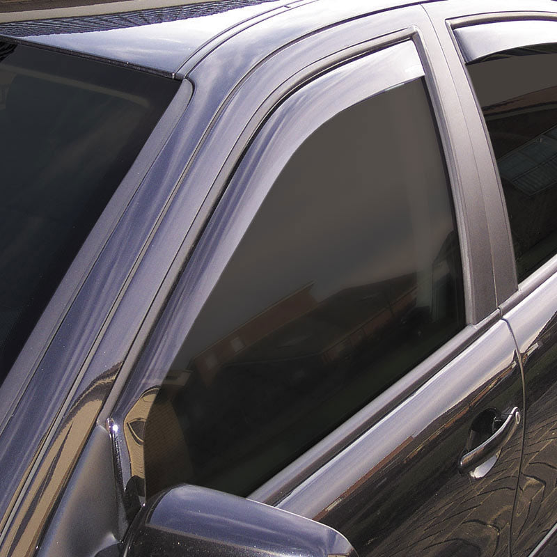 ClimAir, Deflectores de viento para puertas delanteras, Oscuros, compatible con Nissan Pulsar 5 puertas 2014-2018