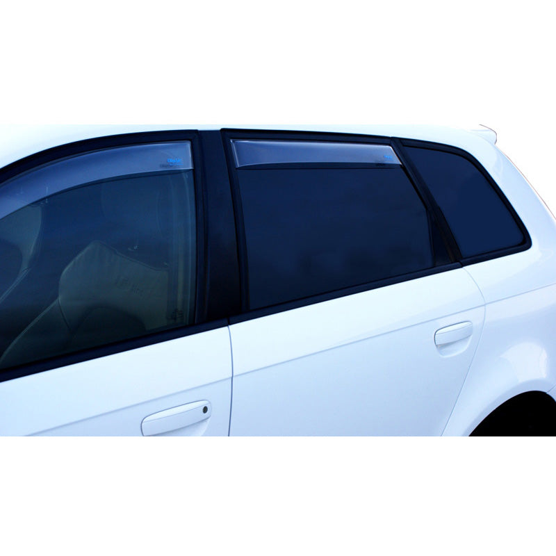 ClimAir, Wind deflectors for rear doors, Clear, fits Peugeot 308 II 5 doors 2013-2021
