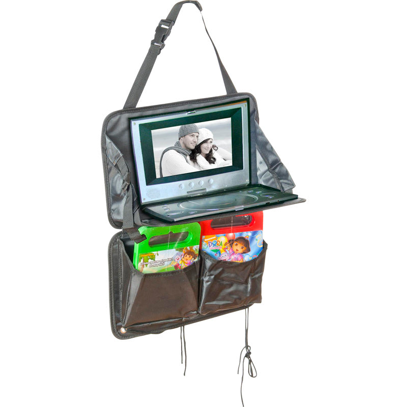 AutoStyle, Organizer comfort con tavolo e portabicchieri - Nero