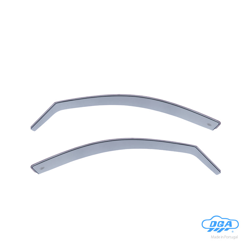 DGA, Deflettori aria, fumé, per le portiere anteriori, 2 pezzi, adatto a BMW 3-Serie E90/E91 Sedan/Touring (2005-2012)