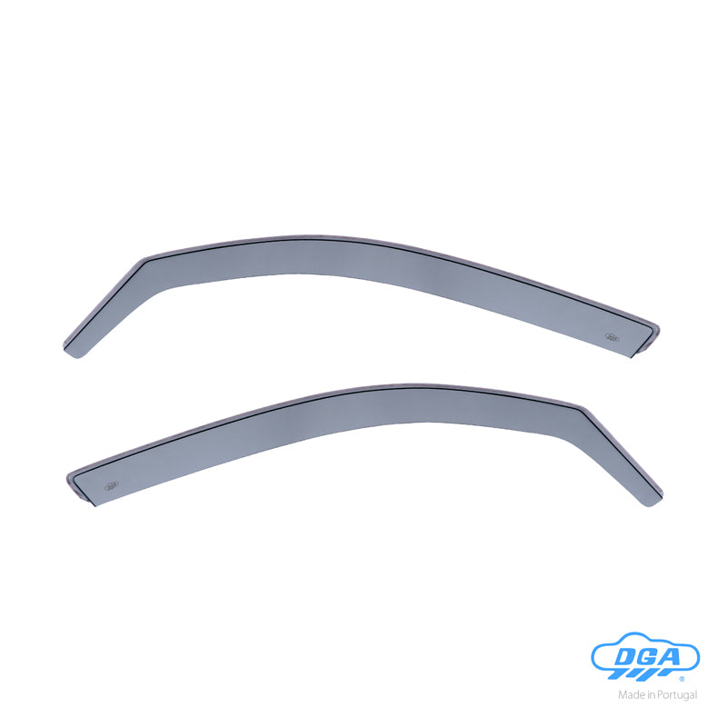 DGA, Déflecteurs de vent, teinté fumé, pour portes avant, 2 pcs, convient pour BMW 1-Serie E87 5-dørs (2004-2011)