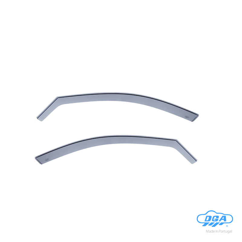 DGA, Déflecteurs d'air, teinté fumé, 2 pièces, pour portes avant, compatible avec BMW 5-Serie F10/F11 Sedan/Touring (2010-2016)