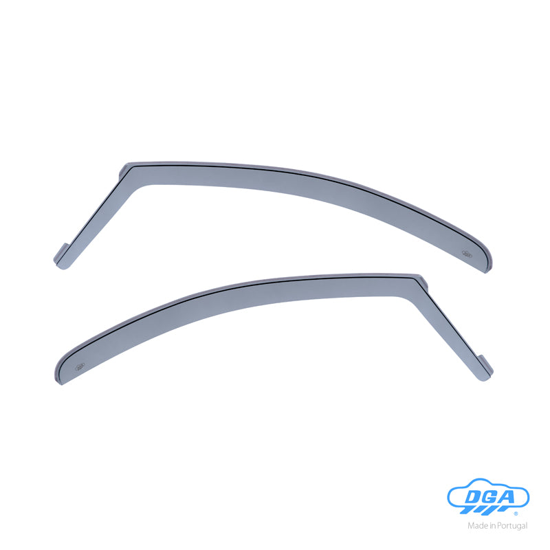 DGA, Deflettori d'aria, fumé, 2 pezzi, compatibili con Citroën Jumpy (2007-2016) & Fiat Scudo (2007-2016) & Peugeot Expert (2007-2016) & Toyota Proace (2013-2016)