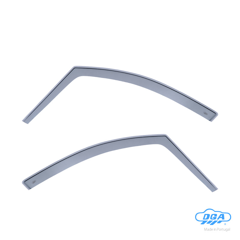 DGA, Deflettori d'aria, fumé, 2 pezzi, compatibili con Citroën C8 & Peugeot 807 & Fiat Ulysse II & Lancia Phedra (2002-2014)