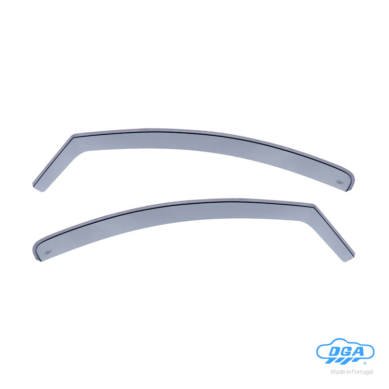 DGA, Deflectores de viento, ahumados, para puertas delanteras, 2 uds, compatible con Dacia Duster II (2018-2023)