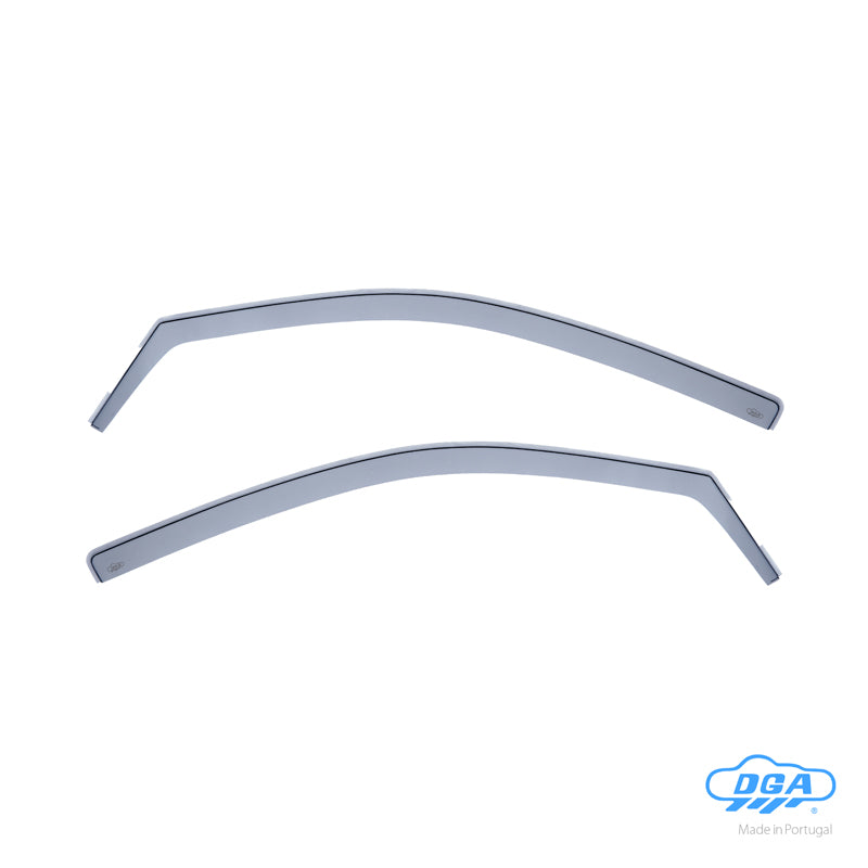 DGA, windgeleiders, getint, 2 stuks, past op Hyundai Getz (TB) 3-deurs (2002-2008)