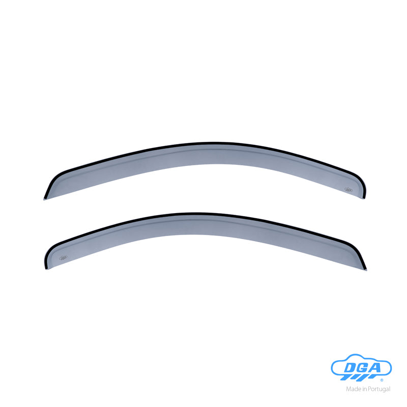 DGA, Wind deflectors, smoke-tinted, for front doors, 2 pcs., fits Aixam City/Coupe/Crossline/Crossover/Minauto/Vision/Sensation City (2010-)