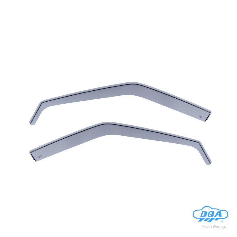 DGA, deflettori aria, fumé, per porte anteriori, 2 pz., adatto per Mazda 323 (BF) Sedan (1985-1989)