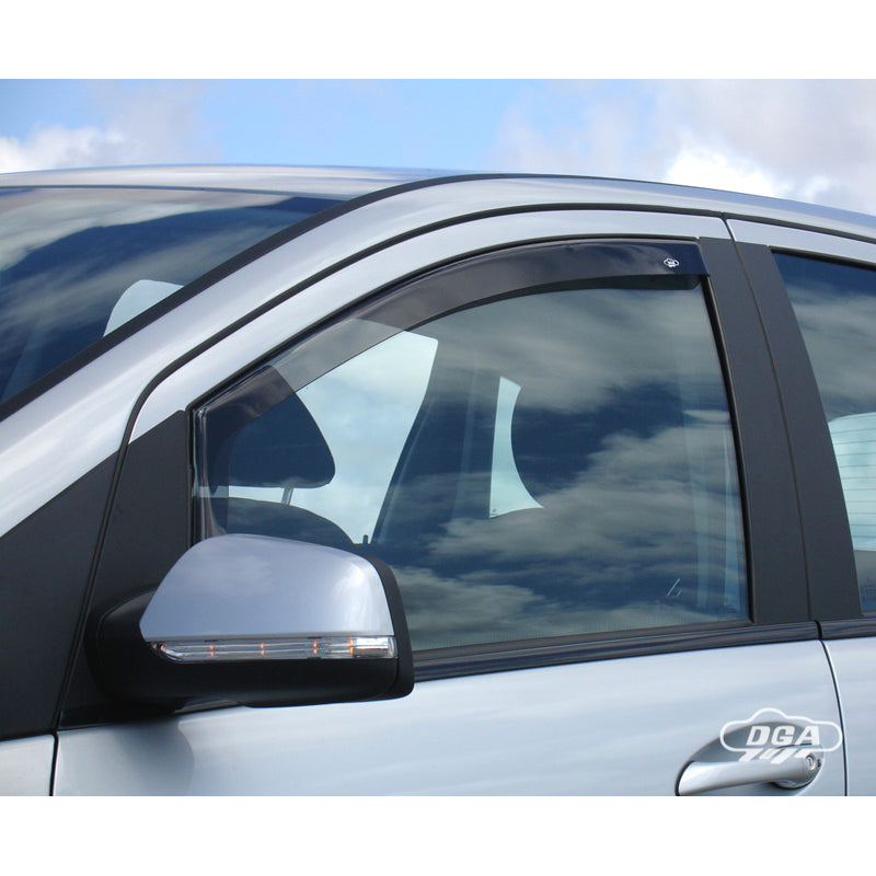 DGA, Deflettori aria, Fumé, per le porte anteriori, 2 pz., compatibile con Mercedes B-Klasse W245 (2005-2011)