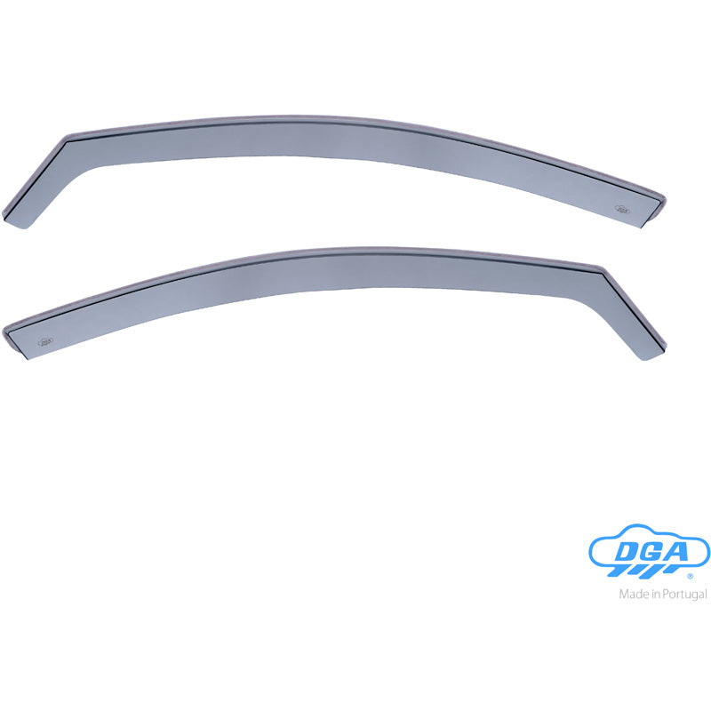 DGA, Deflettori aria, fumé, per porte anteriori, 2 pz., adatto a Mercedes GLA (X156) (2014-2020)