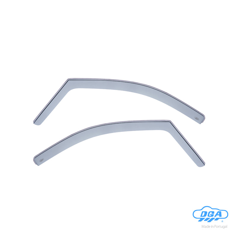 DGA, deflettori d'aria, fumé, 2 pezzi per le porte anteriori, adatti a Mercedes V-Class/Vito/Marco Polo/EQC (W447) (2014-2024 & FL 2024-)