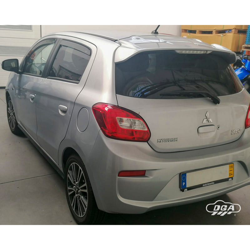 DGA, Vindafvisere, Røgfarvet, 4-delt sæt, passer til Mitsubishi Space Star / Mirage (2013-)