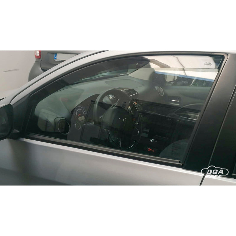 DGA, Vindafvisere, Røgfarvet, Til fordøre, 2 stk., passer til Mitsubishi Space Star / Mirage (2013-)