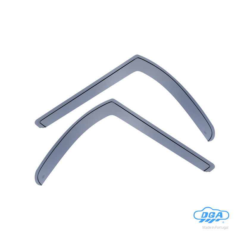 DGA, deflettori d'aria, fumé, 2 pezzi, adatti a Renault Trafic & Opel Vivaro & Nissan Primastar (2001-2014)