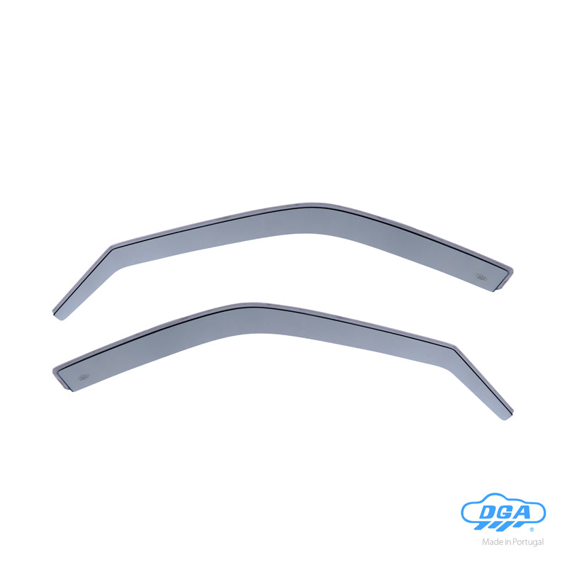 DGA, Deflectores de viento, ahumados, 2 piezas, para puertas delanteras, compatible con Peugeot 306 HB 5 puertas/Sedan/Break (1993-2001)