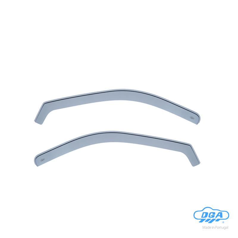 DGA, Deflettori aria, fumé, per le portiere anteriori, 2 pz., adatti a Ligier JS 60 (2020-) & Microcar M.Go (2015-)
