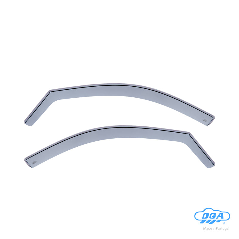 DGA, Deflettori, Fumé, 2 pz., compatibili con Renault Twingo III (BCM) (2014-) & Smart ForFour (453) (2014-), Per le porte anteriori