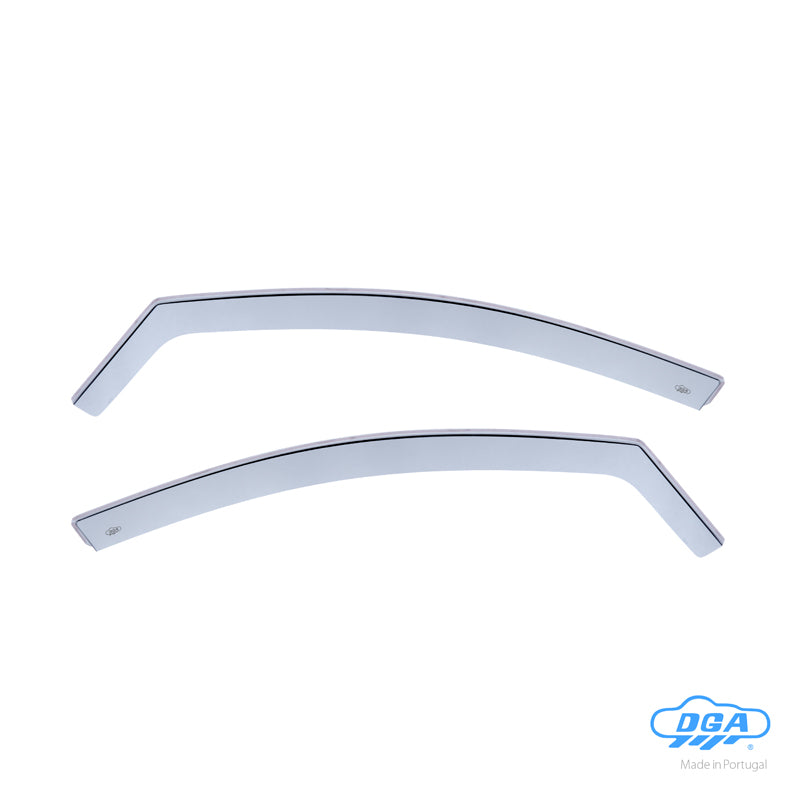 DGA, Deflettori d'aria, fumé, per le porte anteriori, 2 pz., compatibile con Renault Megane IV HB 5 porte e Grandtour (2016-)