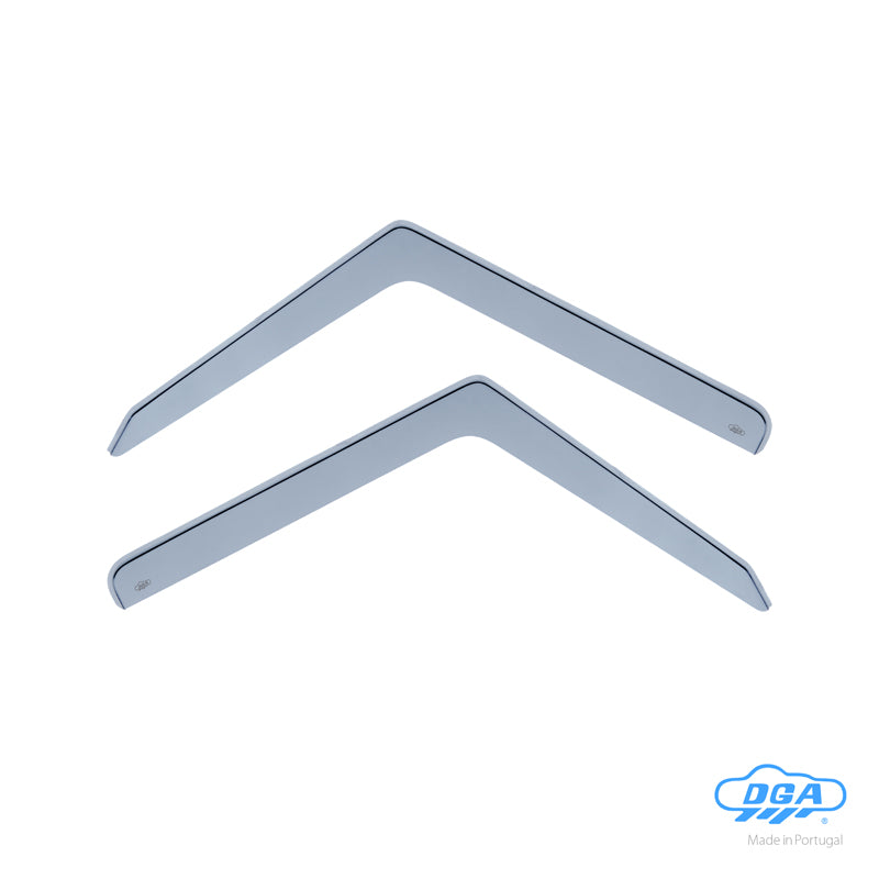DGA, Deflettori aria, fumé, 2 pezzi, adatti a Landrover Defender (90/110) (1983-1990) & Defender (LD) (1990-2016)