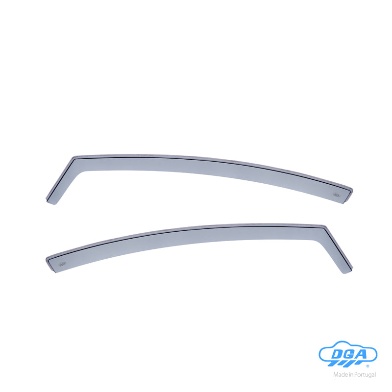 DGA, Vindafvisere, Røgfarvet, 2-pieces, passer til Seat Leon II (1P) (2005-2012)