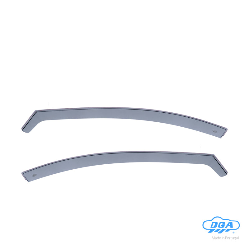 DGA, Deflectores de viento, ahumados, para las puertas delanteras, 2 uds., compatibles con Seat Leon (5F) HB 5 puertas/ST (2012-2020)