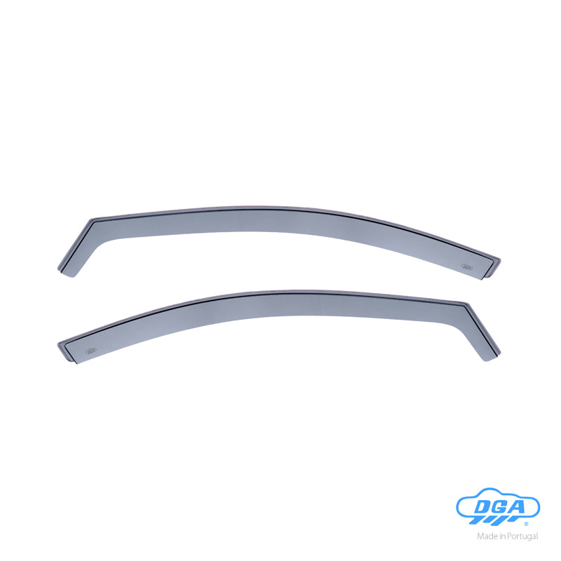 DGA, Deflectores de ventanilla, ahumados, 2 uds., compatible con Seat Ibiza (6F) 5 puertas (2017-)