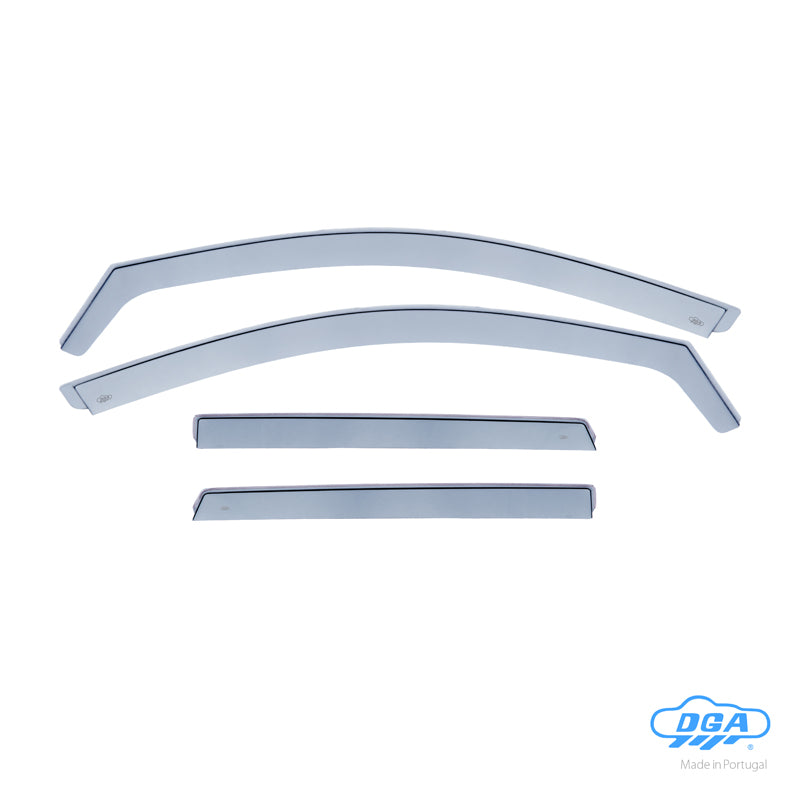 DGA, Vindafvisere, Røgfarvet, 4-pieces, passer til Seat Ateca (2016-) & Cupra Ateca (2018-)