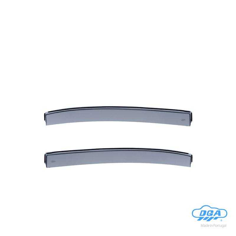 DGA, Deflettori aria, fumé, 2 pezzi, per le porte posteriori, adatti a Skoda Octavia III (5E) Berlina (2013-2017) & (2017-2020)