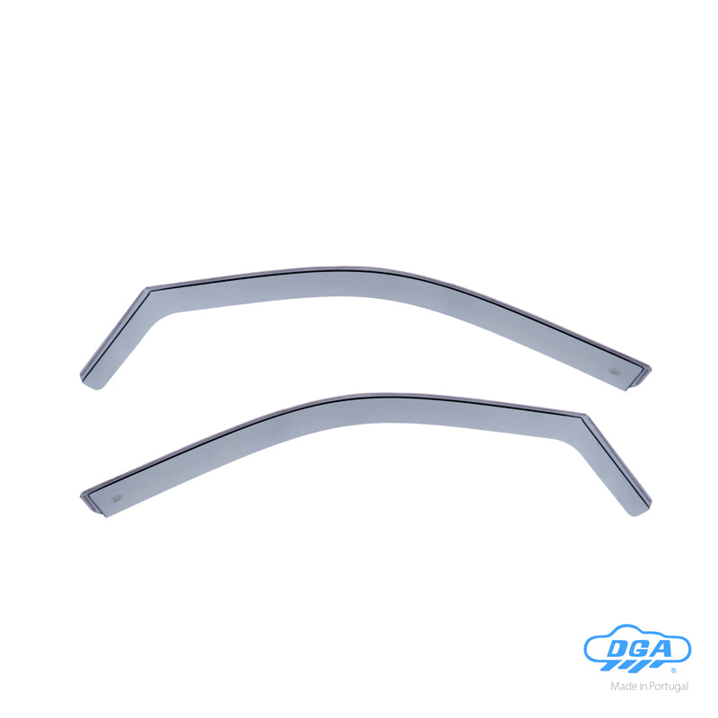 DGA, Deflectores de viento, ahumados, para puertas delanteras, 2 uds., compatible con Skoda Fabia III (NJ) HB 5 puertas/Kombi (2014-2021)