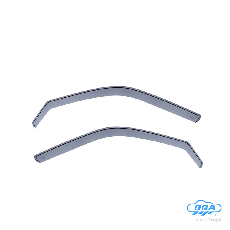 DGA, Wind deflectors, Smoked, for front doors, 2 pcs., fits Volkswagen Transporter T5 (2003-2015) & T6 (2015-2020) & T6.1 (2020-2024)