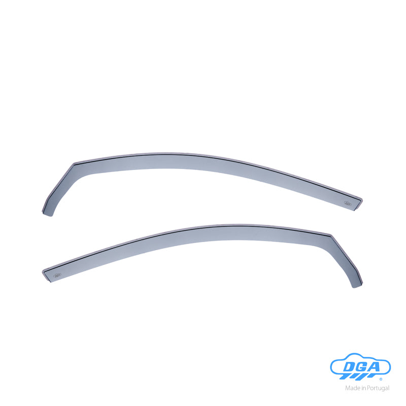 DGA, Wind Deflectors, Smoked, For Front Doors, 2 pcs., Fits Volkswagen Golf VI HB 3-door (2008-2012)