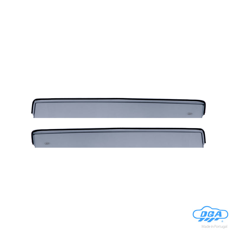 DGA, Wind Deflectors, Smoked, rear, 2 pieces, fits Volkswagen T-Roc (2017-)