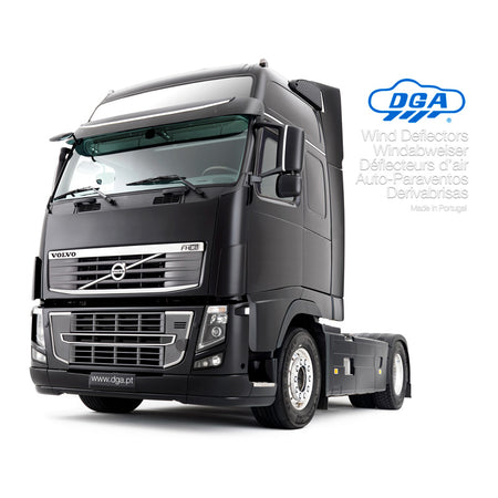 DGA, Vindafvisere, Røgfarvet, 2 stk., passer til Mercedes Actros (2012-) & Antos/Arocs (FD) (2013-) & Actros/E-Actros 5G MP5 (2024-)