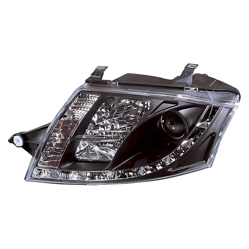 Faros delanteros, DRL compatible con Audi TT 8N 1999-2005 - negro