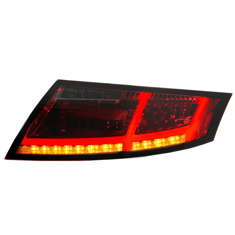 AutoStyle, LED tail lights, fits Audi TT 2006-2013 - Red/Smoke - incl. Dynamic Running Lights