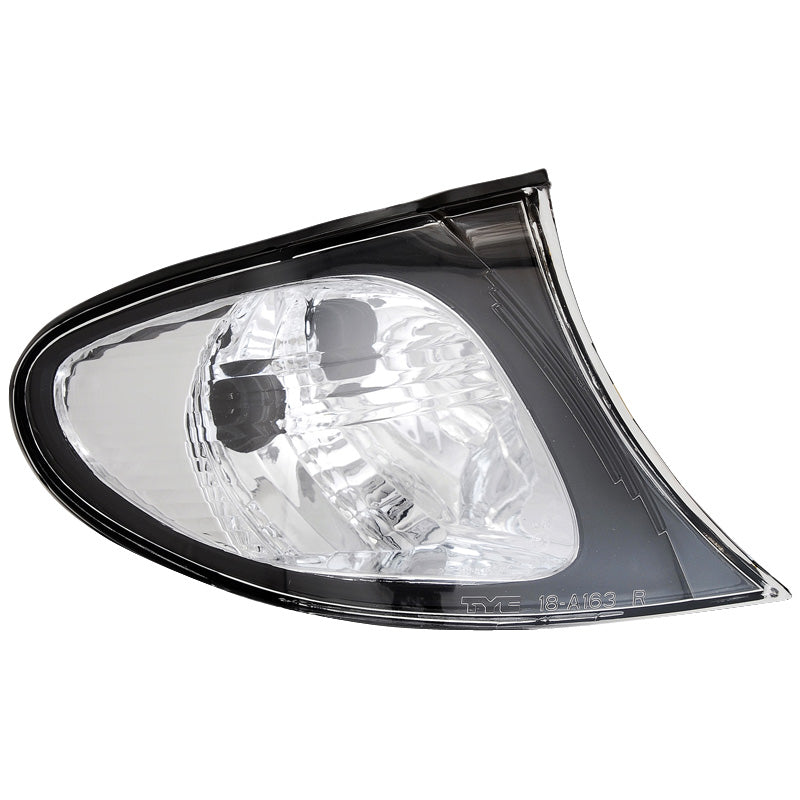 AutoStyle, přední blinkry, vhodné pro BMW 3-Series E46 Sedan/Touring 2001-2003 - Crystal/černá