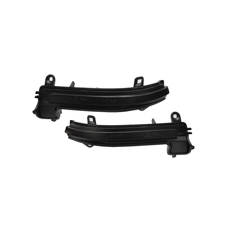 AutoStyle, intermitentes LED para espejos laterales, compatible con BMW various models - ahumado - incl. luz diurna dinámica