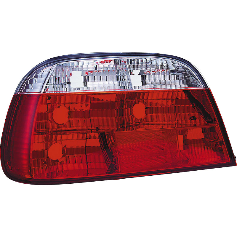 Pilotos traseros, compatibles con BMW 7-Series E38 1995-2003 - Rojo/Transparente