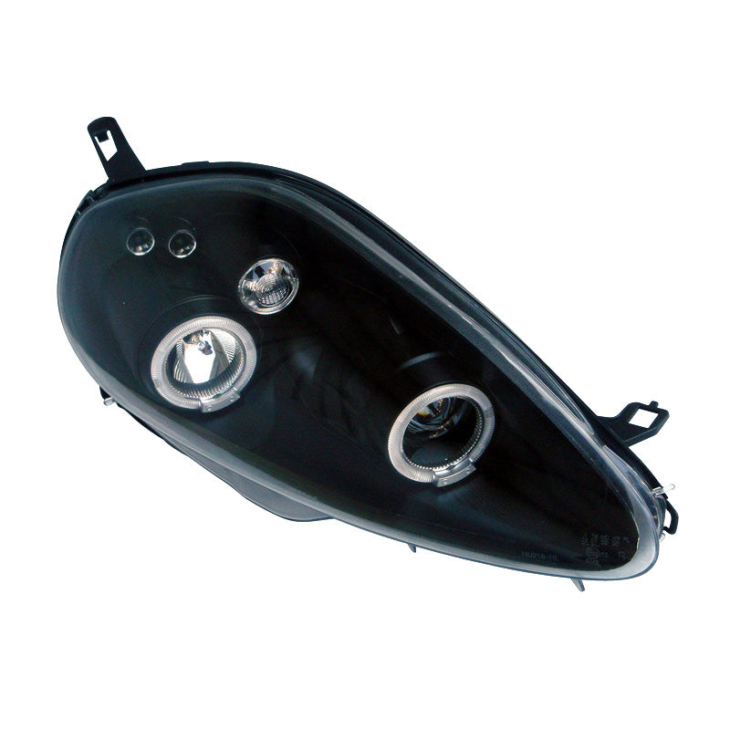 Faros delanteros, para Fiat Grande Punto 2005-2008 - negro - incl. Halos