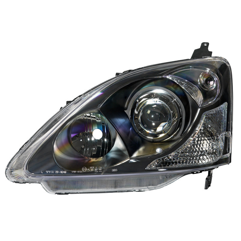 Přední světlomety, pasuje na Honda Civic HB 2001-2005 - černá/Chrome