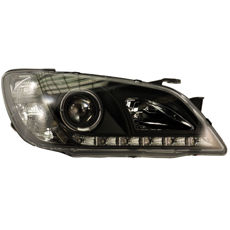 Fari anteriori, look DRL adatti per Lexus IS300 1998-2005 - nero