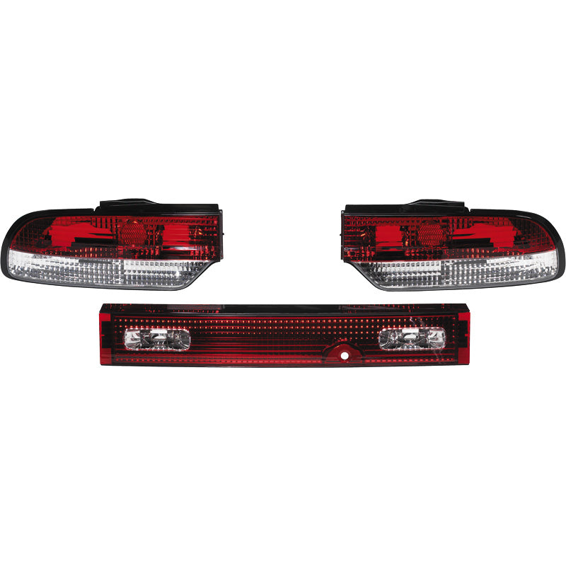 Zadní světla, vhodné pro Nissan Silvia S13 (180SX) - Red/Clear (3-dílné)
