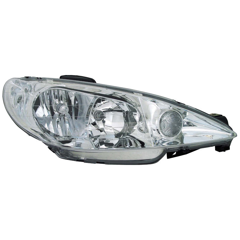 Přední světla, vhodné pro Peugeot 206 2002- incl. GTi 1999- - čirá