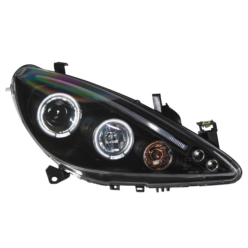AutoStyle, Reflektory, Czarne z Halo, Pasuje do Peugeot 307 (2001-2005)